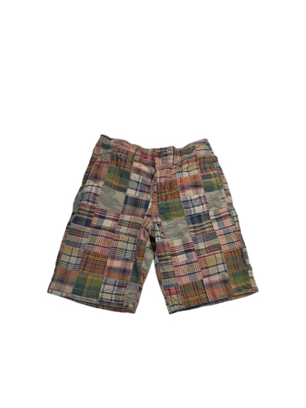 Vintage American Eagle Men's Multi-Color Patchwork Plaid Shorts